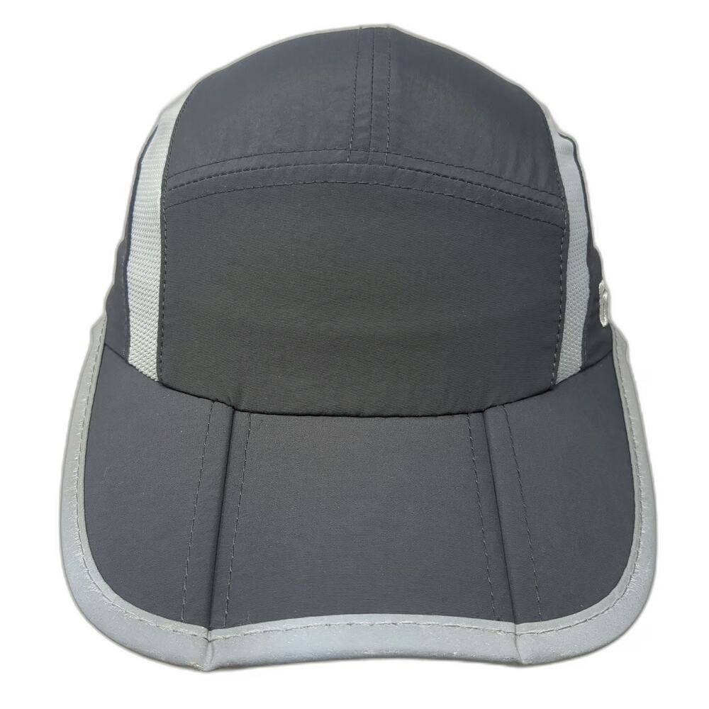 GADIEMKENSD 5 Panel Gray Hat One Size UPF50+ Mesh Running Reflective Brim